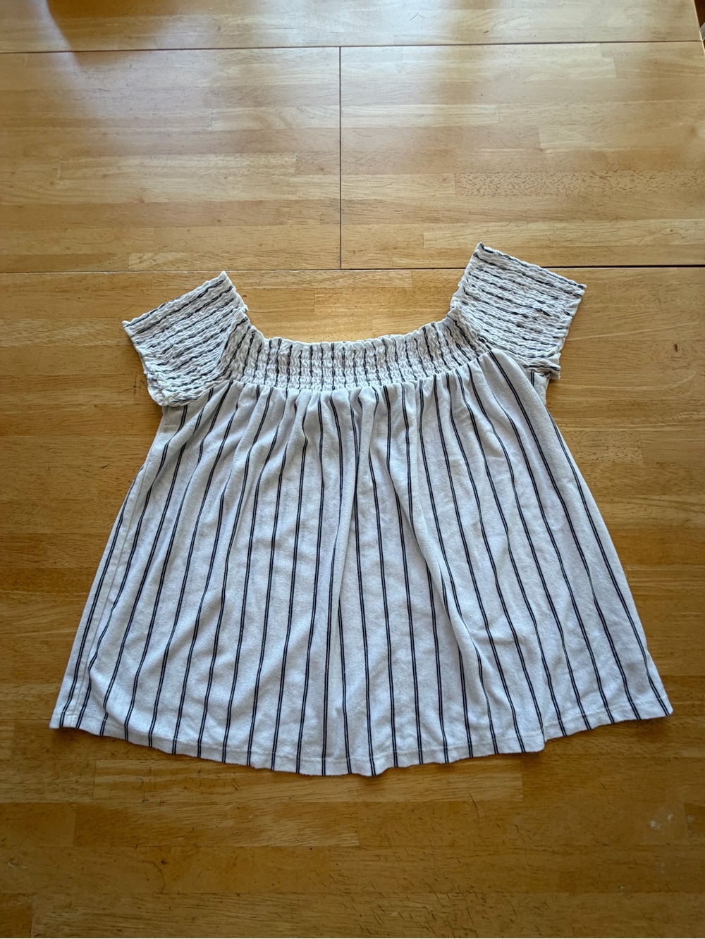 American Eagle Outfitters Off-the-Shoulder Striped Top